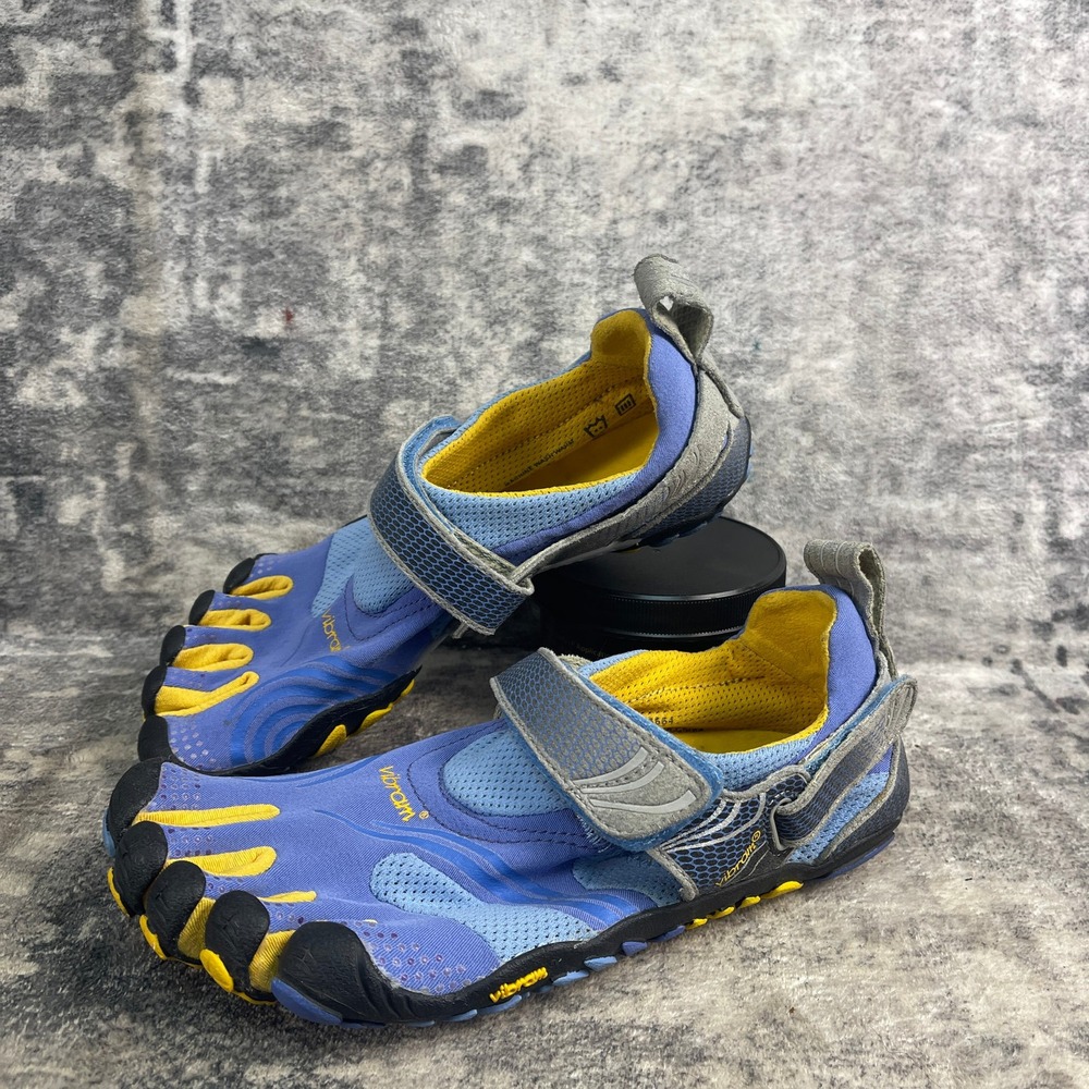 Vibram FiveFingers Blue and Yellow Minimalist Athletic Shoes